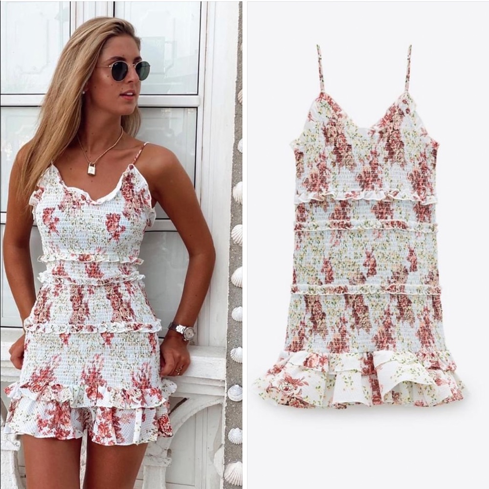 Zara Printed Mini Dress